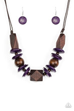 Load image into Gallery viewer, Paparazzi Jewelry Wooden Pacific Paradise - Purple