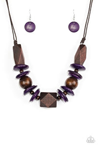 Paparazzi Jewelry Wooden Pacific Paradise - Purple