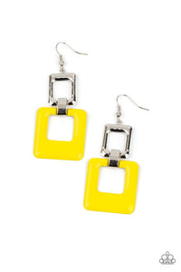 Paparazzi Jewelry Earrings Twice As Nice - Yellow