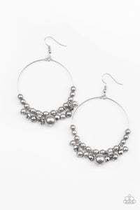 Paparazzi Jewelry Earrings Effortless Effervescence Silver