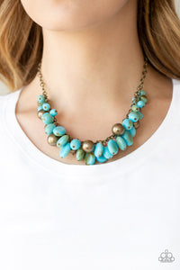 Paparazzi Jewelry Necklace Full Out Fringe - Blue