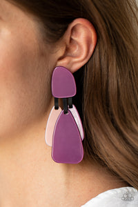 Paparazzi Jewelry Earrings All FAUX One - Purple