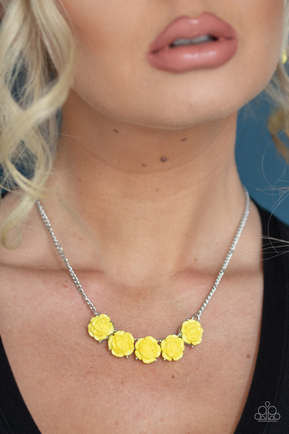 Paparazzi Jewelry Necklace Garden Party Posh - Yellow