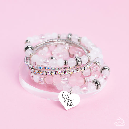 Paparazzi Jewelry Bracelet Optimistic Opulence - Pink