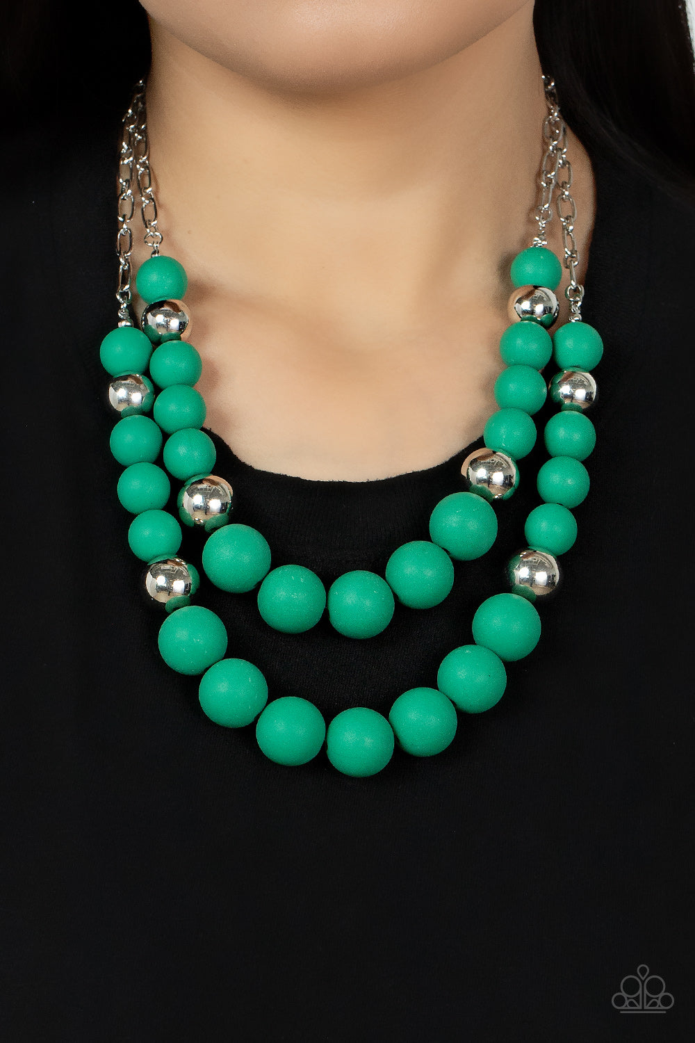 Paparazzi Jewelry Necklace Vivid Vanity - Green