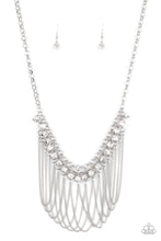 Load image into Gallery viewer, Paparazzi Jewelry Necklace Flaunt Your Fringe - White