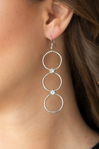 Paparazzi Jewelry Earrings Refined Society - White