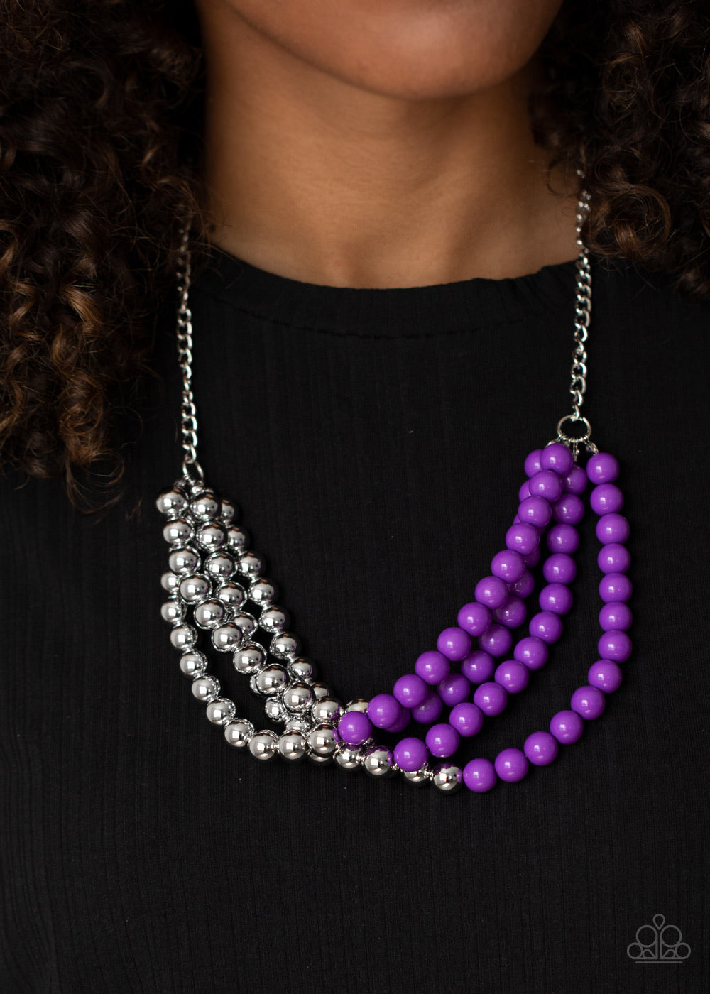 Paparazzi Jewelry Necklace Layer After Layer - Purple
