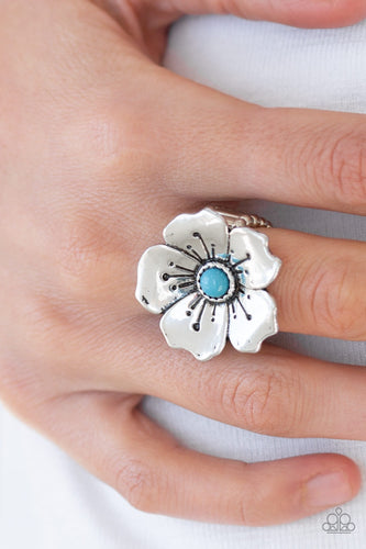 Paparazzi Jewelry Ring Boho Blossom - Blue