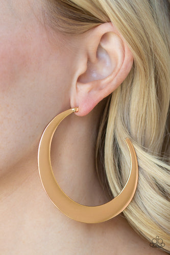 Paparazzi Jewelry Earrings Moon Beam - Gold