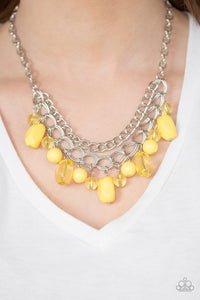 Paparazzi Jewelry Necklace Brazilian Bay - Yellow