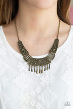 Load image into Gallery viewer, Paparazzi Jewelry Necklace STEER It Up - Brass