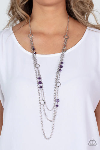 Paparazzi Exclusive Necklace Starry-Eyed Eloquence - Purple