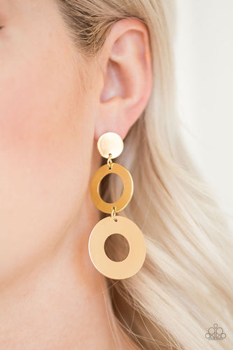 Paparazzi Jewelry Earrings Pop Idol - Gold