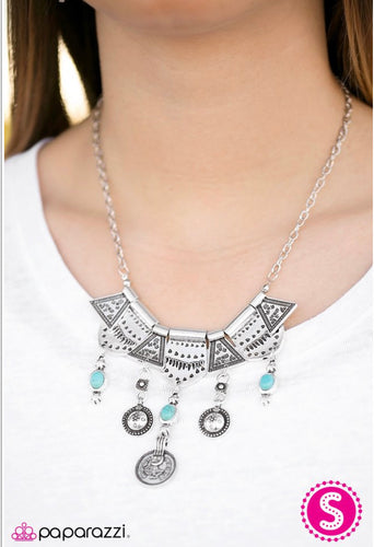Paparazzi Jewelry Necklace Paradise Princess - Blue