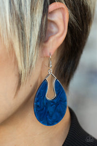 Paparazzi Jewelry Earrings Pool Hopper - Blue