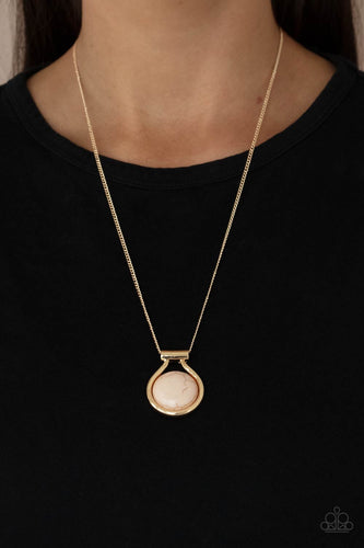 Paparazzi Jewelry Necklace Patagonian Paradise - Brown