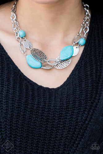 Paparazzi Jewelry Necklace Second Nature - Blue