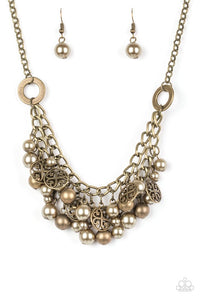 Paparazzi Jewelry Necklace Cinderella Glam Brass