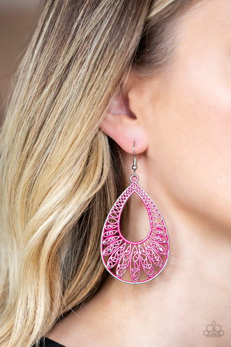 Paparazzi Jewelry Earrings Flamingo Flamenco - Pink