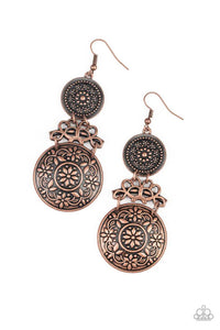 Paparazzi Jewelry Earrings Garden Adventure - Copper