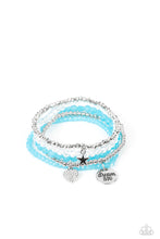 Load image into Gallery viewer, Paparazzi Jewelry Bracelet Teenage DREAMER - Blue