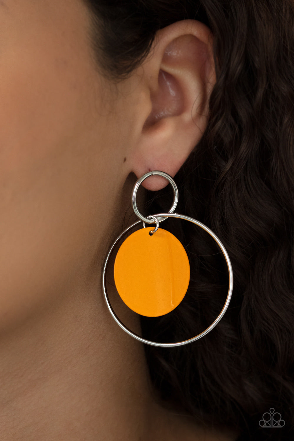 Paparazzi Jewelry Earrings POP, Look, and Listen - Orange