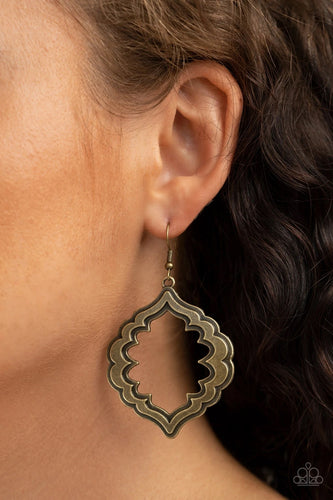 Paparazzi Jewelry Earrings Taj Mahal Majesty - Brass