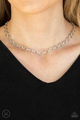 Paparazzi Jewelry Necklace Insta Connection - Silver