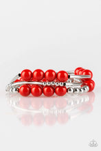 Load image into Gallery viewer, Paparazzi Jewelry Bracelet New Adventures - Red