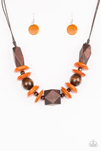 Load image into Gallery viewer, Paparazzi Jewelry Wooden Pacific Paradise - Orange