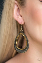 Load image into Gallery viewer, Paparazzi Jewelry Earrings Right As REIGN - Brass