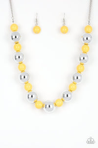 Paparazzi Jewelry Necklace Top Pop - Yellow