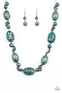 Paparazzi Jewelry Necklace Gatherer Glamour - Blue