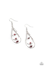 Load image into Gallery viewer, Paparazzi Jewelry Earrings Drop Down Dazzle - Red