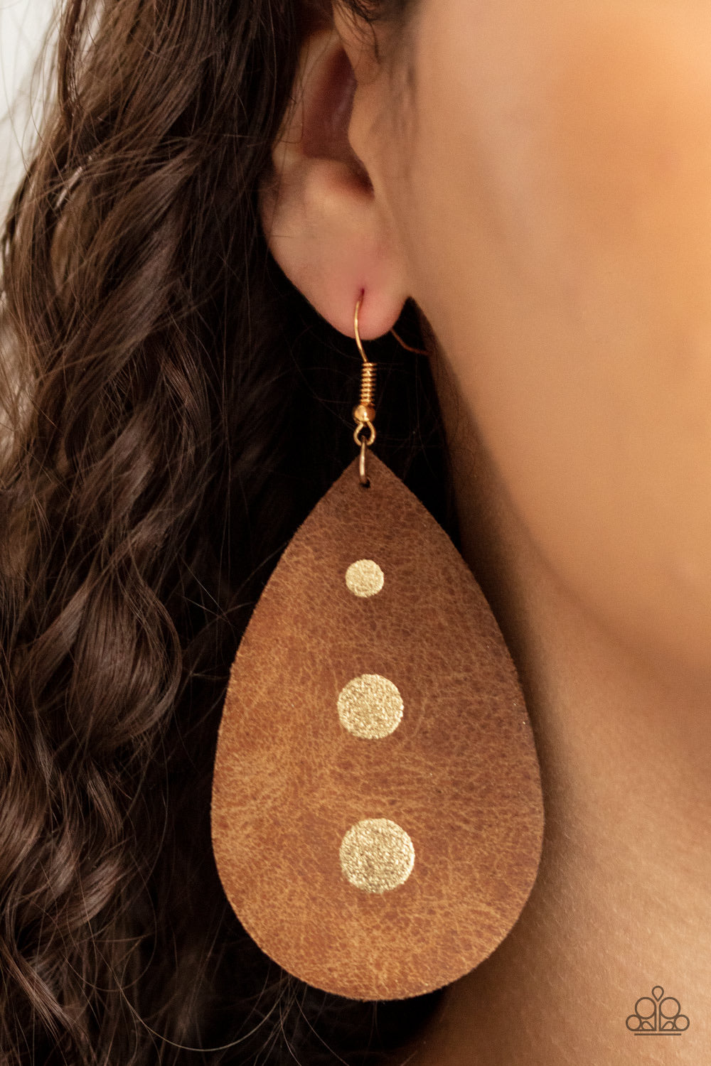 Paparazzi Jewelry Earrings Rustic Torrent - Gold