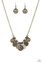 Load image into Gallery viewer, Paparazzi Exclusive Necklace To Coin A Phrase - Brass