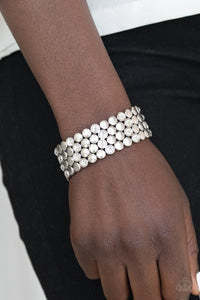 Paparazzi Jewelry Bracelet Scattered Starlight - White