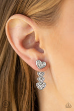 Load image into Gallery viewer, Paparazzi Jewelry Earrings Heartthrob Twinkle - White
