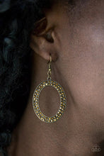 Load image into Gallery viewer, Paparazzi Jewelry Earrings Go Down In Glitter - Brass