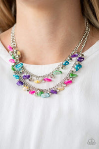 Paparazzi Jewelry Sets Pebble Pioneer Necklace/Plentiful Pebbles multi