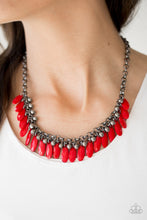 Load image into Gallery viewer, Paparazzi Jewelry Necklace Jersey Shore - Red