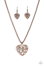 Load image into Gallery viewer, Paparazzi Jewelry Necklace FILIGREE Your Heart With Love - Copper