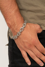 Load image into Gallery viewer, Paparazzi Jewelry Men Advisory Warning - Silver