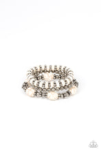 Load image into Gallery viewer, Paparazzi Jewelry Bracelet Take by SANDSTORM - White