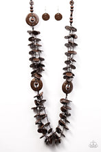 Load image into Gallery viewer, Paparazzi Jewelry Wooden Greetings From Tahiti - Brown