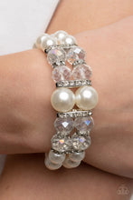 Load image into Gallery viewer, Paparazzi Exclusive Bracelet Timelessly Tea Party - White