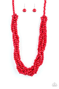Paparazzi Jewelry Necklace Tahiti Tropic - Red