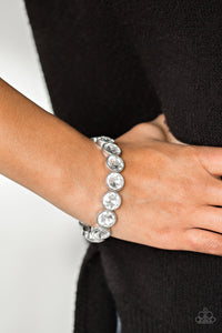 Paparazzi Jewelry Bracelet Number One Knockout - White