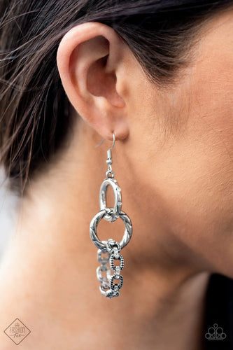 Paparazzi Jewelry Earrings Shameless Shine - White
